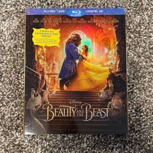 Disney Beauty and the Beast Blu-ray with Gold and Blue Cover